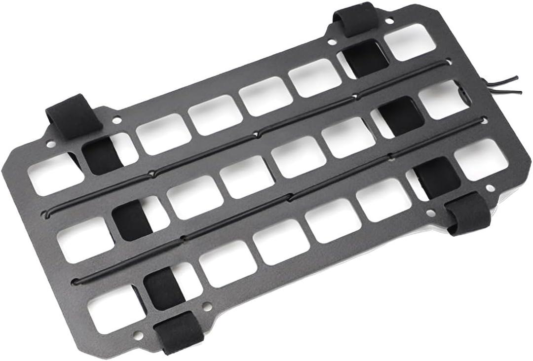 Vehicle Rigid MOLLE Panel, Car Sun Visor Organizer Tactical Gear Rack, EDC Pouch Tool Holster Truck Equipment Mount Plate, Auto Interior Modular Storage Shelf Accessories (Visor Panel)