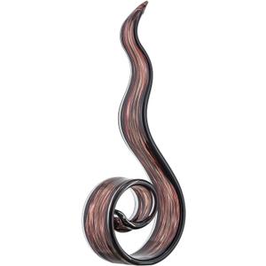 11.4" Tall Hand-Blown Glass Sculpture Murano-Style Sculpture Art Ornament Statue Figurines Home Decor Accent Piece Coastal Ocean Nautical Home Decor, Shelf, TV Stand, Tabletop Centerpieces, Wonderful Gift