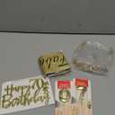 70th Birthday Decorations for Women Gold with 70th Birthday Sash and Tiara, Cake Topper and Candles, Number Balloons, 70 Year Old Gifts for Women