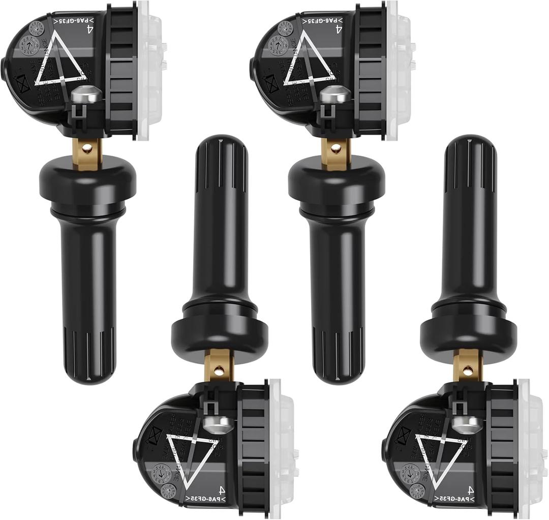 TPMS Sensor,GM 433Mhz Tire Pressure Monitor Sensor Compatible with Chevy, GMC, Cadillac & Buick - Camaro, Cruze, Malibu, Silverado, Sierra, Terrain, Yukon, Lacrosse-Replace#13598773 13516165-4 Pack