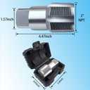 DKIBBITH 2"NPT Pipe Tap, 2"NPT Tap Carbon Steel Hand Threading Plumbing Tap for Accurate Threads, Assorted Plumbers Mechanics DIY Thread cutting tools.