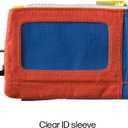 Thread Wallets Pouch Wallet – Compact Zip Wallet with Clear ID Window, Coin & Card Pockets, and Key Stash – Lightweight Rip-Stop Travel Wallet for Men & Women (Color Block)