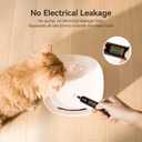 Cheerble Pumpless Cat Water Fountain, 2L/67oz Automatic Pet Fountain, Elfin E1 Lite Cat Fountain for Drinking, MagDrive Technology, Continuous Flow Mode, BPA-Free (White, E1 Lite)
