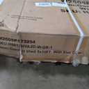 8x12 FT Storage Shed with 2 Lockable Doors and Vents, Alloy Steel Waterproof Tool Sheds, Heavy-Duty Sheds Unit W/Floor Frame, Lock&Key, Garden Shed for Storing Bicycles, Barbeques, Gray