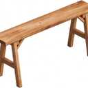 35.5in Narrow Bench for Entryway, Solid Wood, 35.5in/90cm