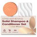 Solid Shampoo and Conditioner Bar Set High Protein for Damaged Hair - Repair, Nourish & Strengthen for Volumizing Smooth, Shine - Paraben Free