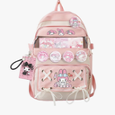 Backpacks for men and women casual daypack laptop travel cute back-pack(Backpacks + pendant + sticker)