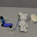 DIY Creative Blank Painting Fluid Bear Figure Kit, Multicolor Mix Paint Design for Home Decoration (Blue, Fluid Bear)