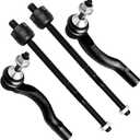 SCITOO 4pcs Front Suspension Kit Inner Outer Tie Rod End Fit 2003-2011 For Ford Crown Victoria For Lincoln Town Car For Mercury Grand Marquis 2003-2004 Marauder