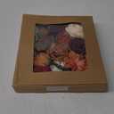 Artificial Flowers Combo Box for DIY Wedding Bouquet Arrangement, Silk Faux Flower for Bridal Table Centerpieces Party Cake Baby ShowerOrange & Burgundy