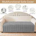 hyha Couch Cover for Dogs, Washable Non Slip Plush Flannel Sofa Protector | Thick Flannel, Anti-Slip Backing, Pet Hair & Scratch Protection, Fits Sofa & Loveseat (43" x 82.7")