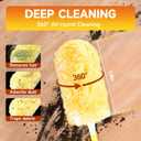 Duster Refills Compatible with Swiffer Duster Handles, 100 Count, 1 Handle | Heavy Duty Fluffy Microfiber,Disposable Dusting Pads for Cleaning Blinds, Fans, Furniture, Shelves, Unscented,Yellow
