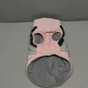 Small Dog Coat with Harness Built in, Warm Dog Jacket Winter with Zipper On Back, Waterproof Pet Snow Jacket Snowsuit Pet Sweater Clothes for Schnauzer, Yorkshire Terrier, Pink Small