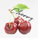 Women's Cute Cherry Shirt: 100% Cotton Cute 3D Graphic Print Summer Tops (Medium, White)