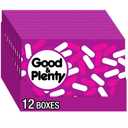 GOOD & PLENTY Licorice Fat Free, Candy Boxes, 6 oz (12 Count)