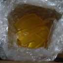 SHOWIN 8 OZ Thick Candle Jars for Making Candles 15 Pcs, Empty Jars with Wood Lids for Candle Making, Sample Container, Frosted Yellow