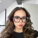 Zeelool Oversized Square Blue Light Glasses Acetate Frame for Women with Star ZJGA151789 Minfia (Blackpink)
