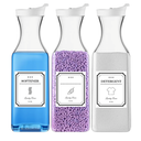 Laundry Detergent Dispenser,54oz Fabric Softener Dispenser,Plastic Liquid Laundry Detergent Container,Laundry Detergent Organizer for Laundry Room Organization with 4 Labels,3 Pack