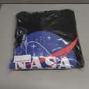 Popfunk Classic NASA Circle Logo Men's Hoodie with Front and Back Print (Black, XL)