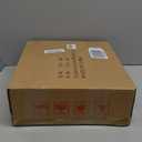 SORCEDAS 7 Tiers Vertical Shoe Rack Wooden Shoe Storage Organizer for Space Saving Narrow Shoe Shelf Storage 7 Pairs for Entryway Living Room Bedroom(Black + Rustic Dark Brown)