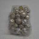 2.36" Champagne Christmas Ornaments for Christmas Tree 30 Pcs Small Shatterproof Balls Christmas Tree Decorations Xmas Ornaments Balls with Hanging Loop for Wedding Holiday Party Wreath Home Decor
