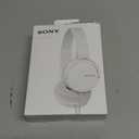 Sony Over On Ear Best Stereo Extra Bass Portable Headphones Headset for Apple iPhone iPod/Samsung Galaxy / mp3 Player / 3.5mm Jack Plug Cell Phone (White)