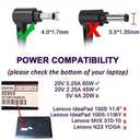 65W 45W Laptop Charger Fit for Lenovo IdeaPad 1 3 5 ADL45WCC 330 110 510 310 320 L340 S340 S145, Flex 3 4 5 14 15 ADLX65CCGU2A PA-1450-55LL 1470 1130, Yoga 710 11 14 15, for Lenovo AC Power Adapter