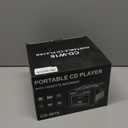 Boombox Cassette CD Player Bluetooth5.1 with 5000mAh Battery,5W Dual Stereo Speakers,Rechargeable CD Player with FM Radio,Remote Control,Tape Recording,3.5mm Earphone Jack,AUX/Micro SD/USB for Home (Black)