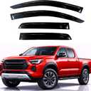KPY Rain Guards Fit for 2024-2026 Toyota Tacoma Double Cab, Out-Channel Window Visors Vent Wind Deflectors 4PC, Truck Accessories for 24-26 Tacoma Crew Cab (Full-Size Cabs)