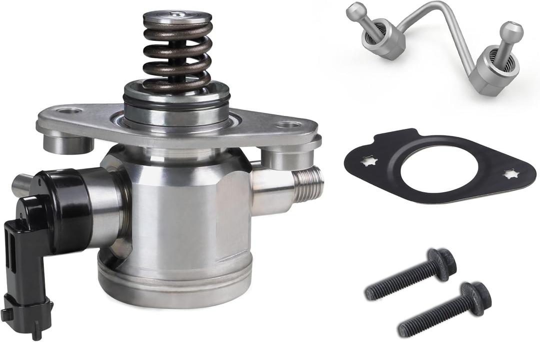 EP1028 High Pressure Fuel Pump with 12608374 Intermediate Fuel Feed Pipe Compatible with Buick LaCrosse, Verano, Regal & Chevy Equinox, Malibu, Impala & GMC Terrain 2010-2017 (Fuel Pump + Fuel Pipe)