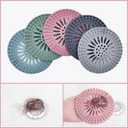 3 x Hair Catcher Shower Drain Covers Durable Silicone Bathtub Hair Stopper Easy to Install Shower Tub and Sink, Pack of 5