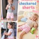 Toddler Girls' Cotton Gingham Shorts | Plaid, Elastic Waist, Drawstring, Baby, Summer, Sweat, Checkered, Bottoms, Pockets, Athletic, Active, Pull On, Casual, Infant