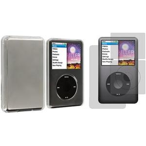 Clear Transparent Hard Case Cover + Screen Protector for iPod Classic 80GB 120GB 160GB 6th Generation
