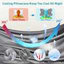 Cervical Pillow for Neck Pain Relief, Ergonomic Neck Pillow for Sleeping, Contour Pillow for Neck Support, Memory Foam Pillows for Reading & Bed Rest Pillows for Sleepers (Grey & White)