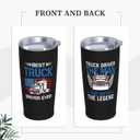 PIOYE Truck Driver Gifts for Men, Trucker Driver Tumbler 20oz, Truck Drivers Appreciation Gifts Stainless Steel Insulated Travel Coffee Mug Cup for Men Dad Husband Birthday Christmas Father's Day