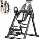 YOLEO Gravity Inversion Table for Back Pain Relief 2026 New Inversion Table w/Lumbar Support Easy to Assemble Back Stretcher Machine 300 lbs