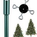 12" Christmas Tree Height Extender with 4 Fixing Screws, Fits 0.5-1.57 Inch Pole, Make Christmas Tree Taller Artificial Seasonal Indoor Decor