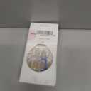 3 x French Tip Glossy Glitter Glue on Nails - Medium Coffin Shape, Full Cover Acrylic Artificial Nails - Reusable Stick On, DIY Manicure Decoration