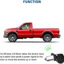 Power Window Lift Motor Replacement Compatible with 2000-2005 Ford Excursion 2000-2010 Ford F250 F350 Super Duty Window Lift Motor Front Left Position Replace # 742-260