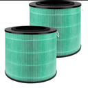 2 Pack 08W 09W Air Filter Replacement Compatible with 08W 09W Air Purifier, 4-in-1 High-Efficiency HEPA Air Filter- Pet Dander Version,Green.