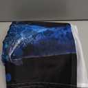 No Hook Shower Curtain with Snap in Liner Sets, Blue Rose Butterfly Design, Waterproof Washable Fabric Curtain with See Through Mesh Top Window for Bathroom Decor 71x74 Inch