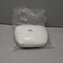 Car Headrest Neck Pillow Bio Cotton Leather Headrest Suitable for Driving Office White (White)