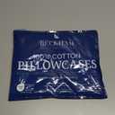 Beckham Hotel Collection 100% Cotton Pillow Cases Standard/Queen Size Set of 2, 500TC, Luxury Sateen Pillowcases, Open End, Breathable, Moisture-Wicking, White