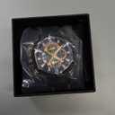 AIMES Mens Watches for Men Casual Chronograph Waterproof Sport Military Watch Analog Quartz Movement Stylish Luxury Dress Wrist Watch Elegant Gift Watch for Men (A2-brown blue)