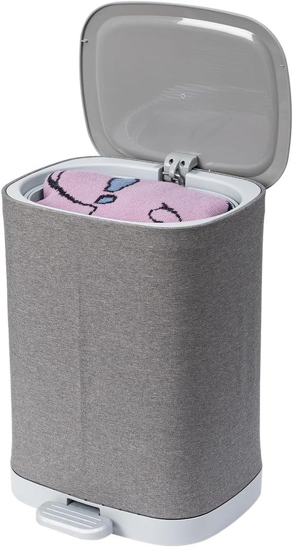 Laundry Baskets with Lid,Collapsible Slim Laundry Hamper for Dirty Clothes,Small Narrow Hamper,Clothes Basket for Bedroom,Bathroom,Laundry Room Spacious Laundry Bin Hamper Storage 22L
