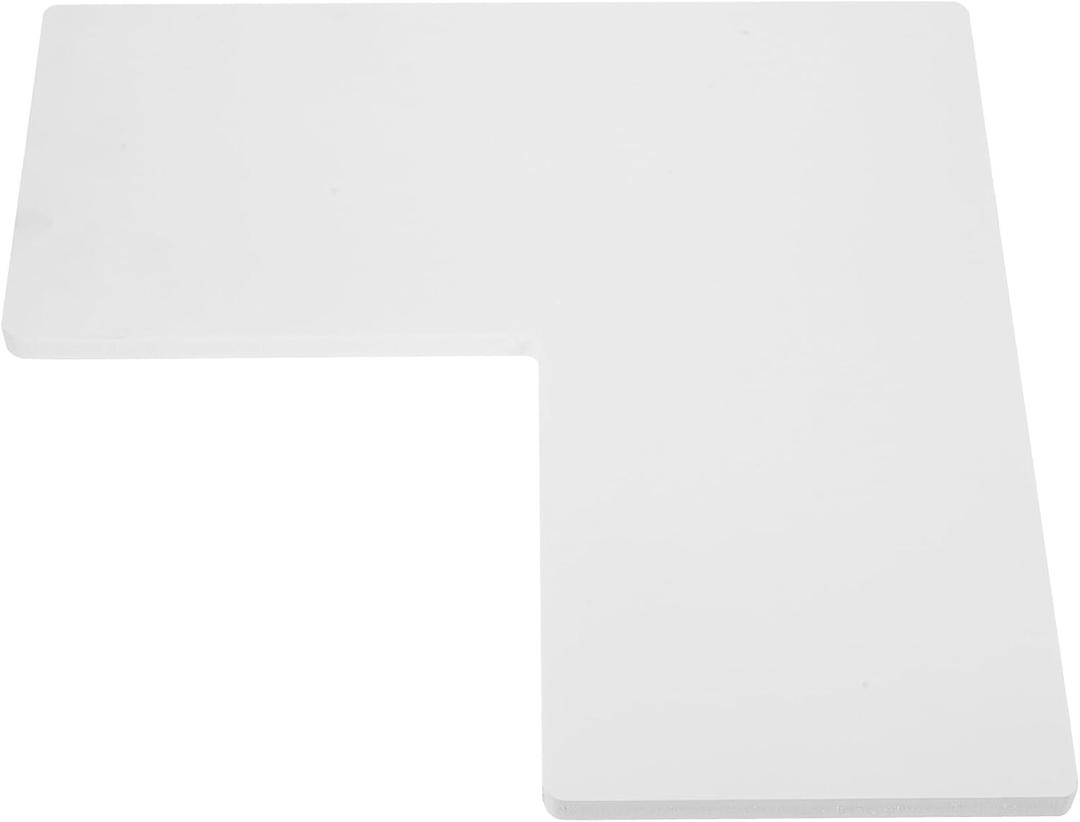 Garneck Corner Wall Shelf White Floating Storage Rack for Bathroom Bedroom Home Organization