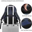 MATEIN 17 Inch Laptop Backpack, Large Work Backpack Travel Carry On TSA Approved with Trolley Sleeve, College Computer Bag with Anti Theft Pocket, Water Resistant Commute Daypack for Men, Dark Blue