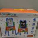 YOHOOLYO Kids Easel Standing Art Easel for Kids, Double Sided Children Pink Purple Easel Magnetic Chalkboard Whiteboard Dry Eraser Board Great Gift for Girls (Blue)