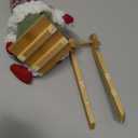 Gehydy Christmas Gnomes Decorations Set of 3 Mini Gnomes Ski with Sled Handmade Scandinavian Tomte Knomes Nomes Santa Xmas Decor for Home Kitchen Farmhouse Tiered Tray