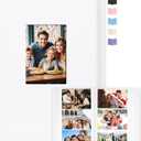 Photo Album 4x6 360 Photos, Large Capacity Linen Cover with Front Window, 4 x 6 Picture Album, 360 Photos 4x6 Photo Album Book for Wedding Kids Travel Family Baby Pictures (White)